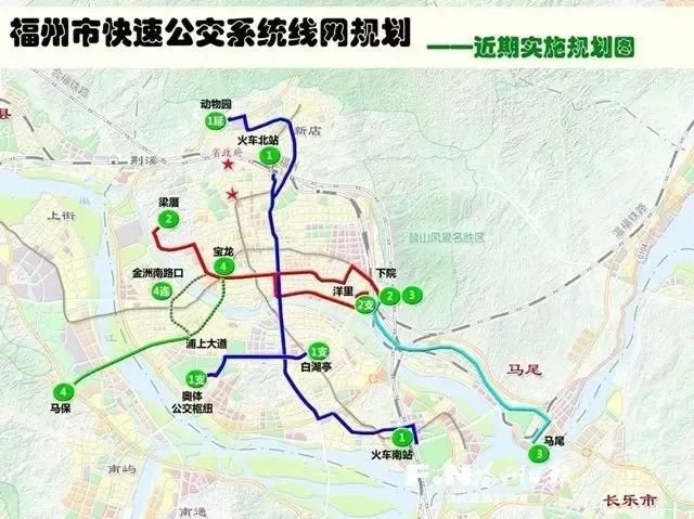 早前出炉的brt四条线路规划图