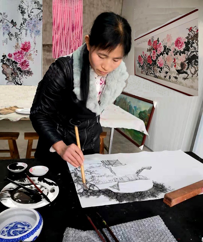 神气盎然又令人赏心悦目的花鸟画作_陈德莲