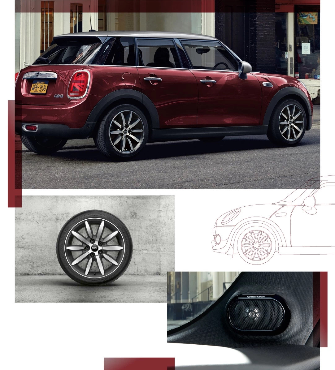 内饰方面cooper s版车型配备了harman/kardon扬声器同时还采用了