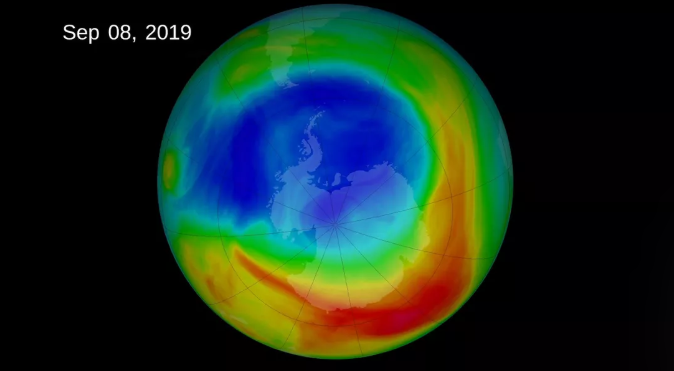 今年南极臭氧层空洞面积创有记录以来最小但问题并未解决