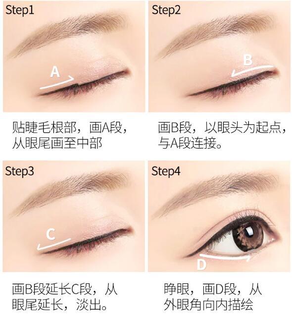初学化妆怎么画眼线手把手教你眼线步骤图片