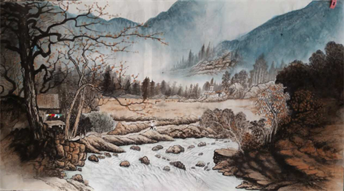 胸有沟壑绘豪情,随云笔底有江山——记中国实力派山水画家李振东