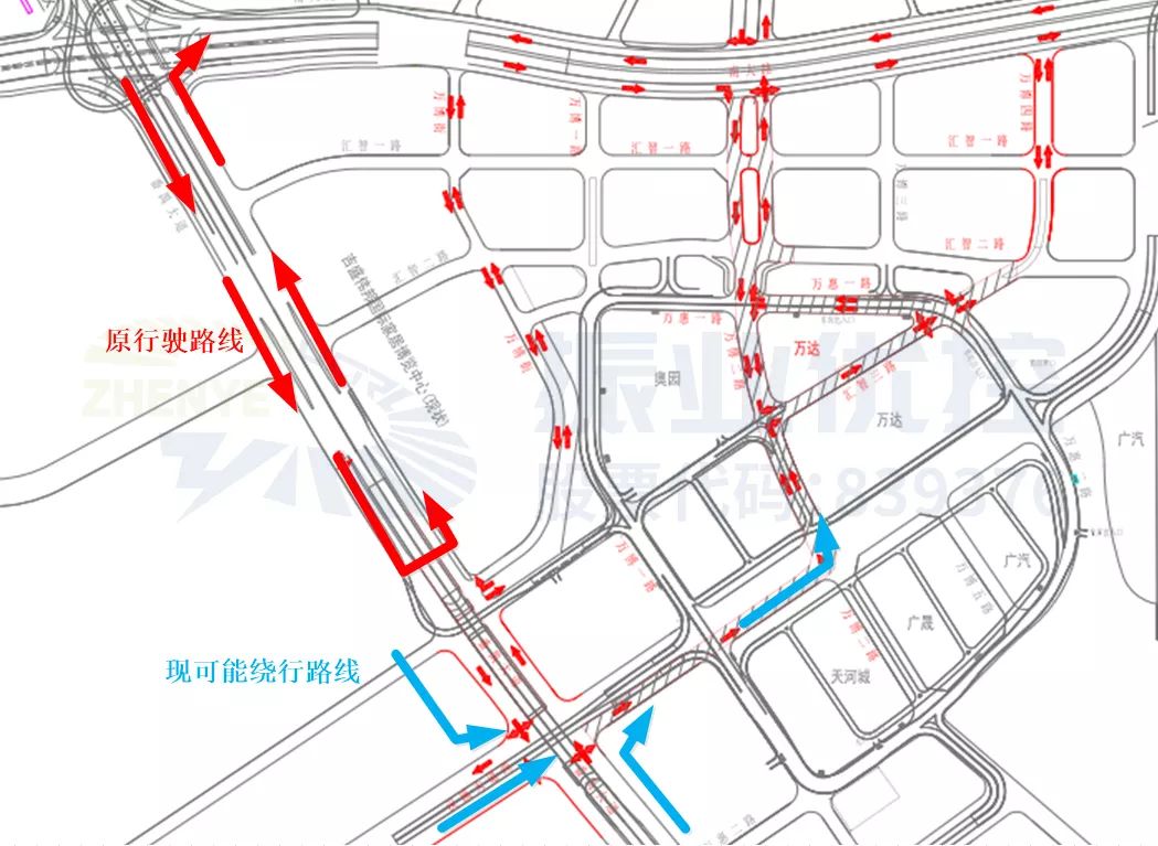 交通流线图cad图片