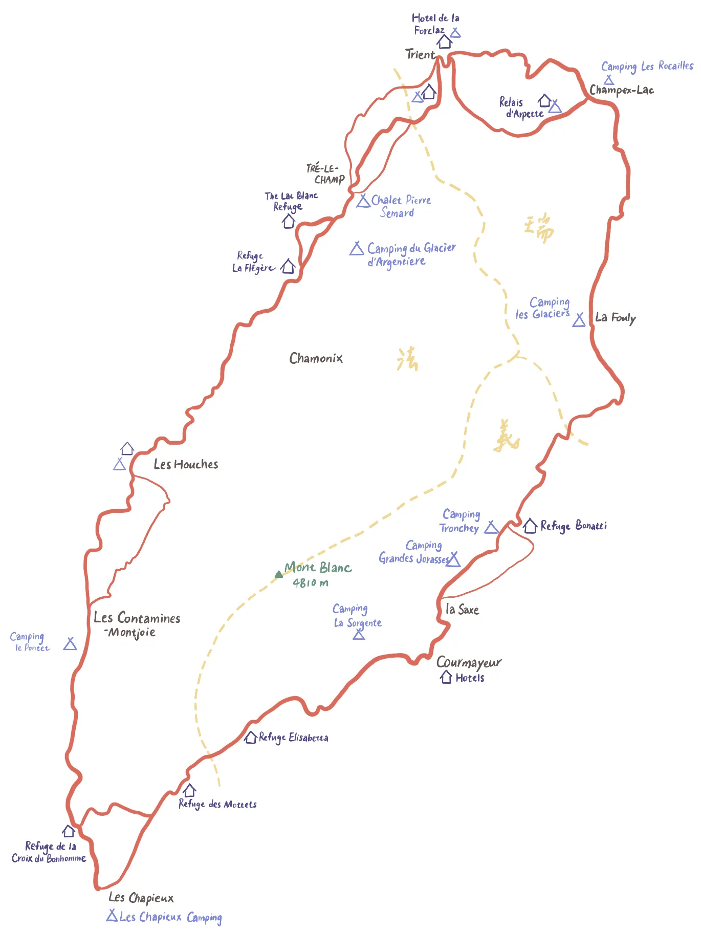 阿尔卑斯山旅游攻略勃朗峰环线徒步tmb