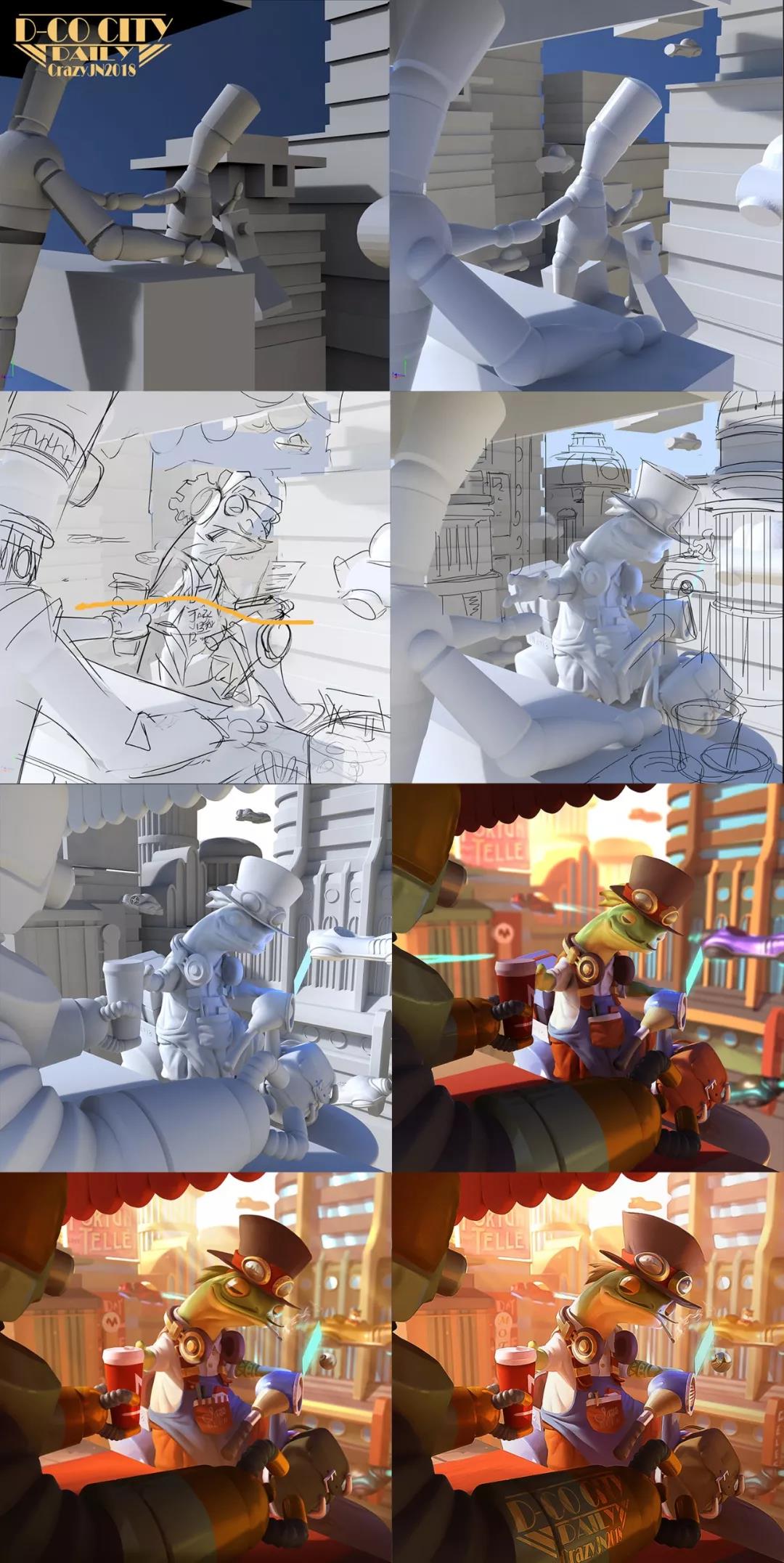 原创让人瞩目的插画设计秘诀在哪为你揭开3d辅助绘画技术面纱