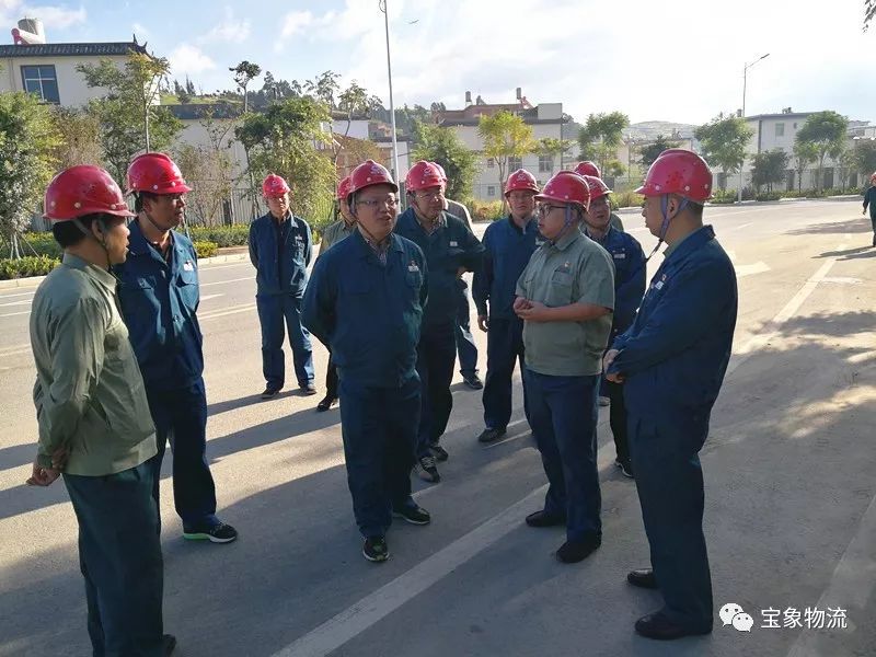 昆钢公司党委书记董事长杜陆军一行到宝象物流大理公司调研