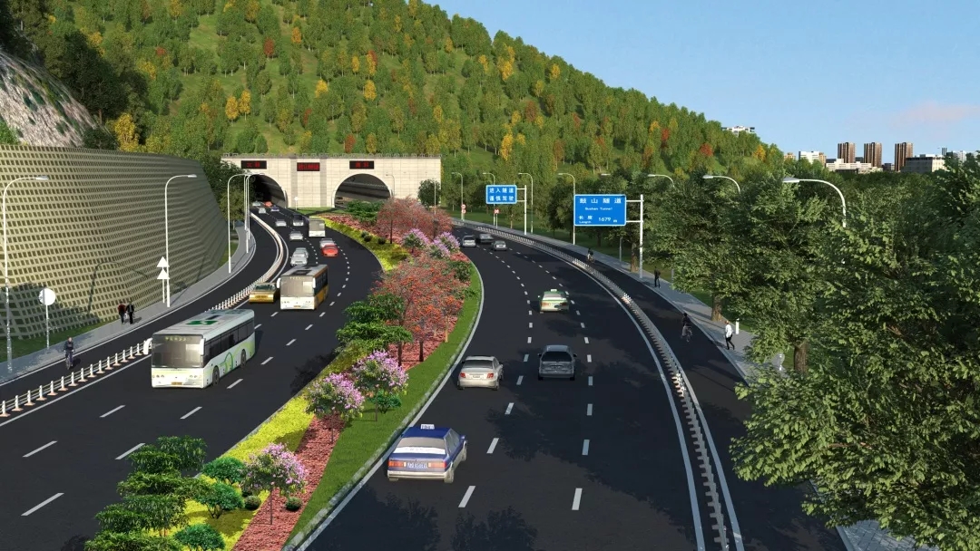 全国最长福马路鼓山隧道双线贯通