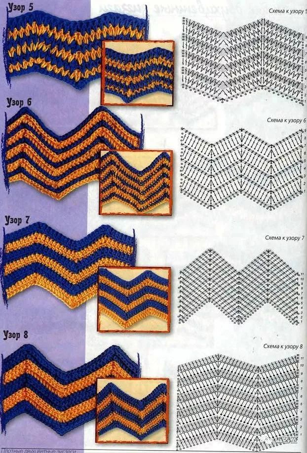 42款钩针波浪编织花样钩到手抽筋附教程