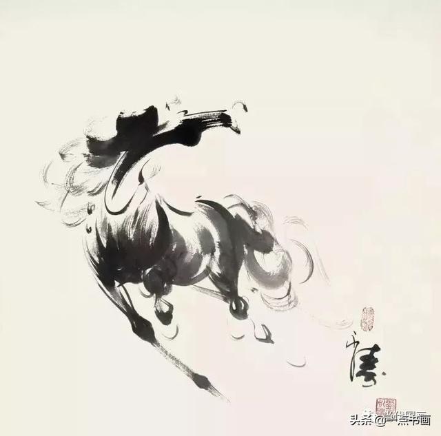 追风犹可到天涯刘永涛写意骏马欣赏