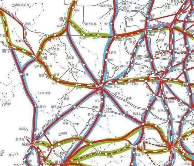 2030年我国高铁总体规划路网45万公里