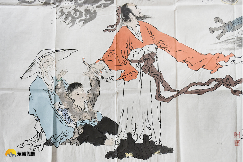 广州东朝文化:国画推荐《水龙吟人物画》