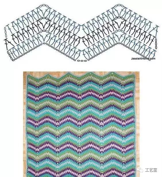 水波纹花的编织方法图片