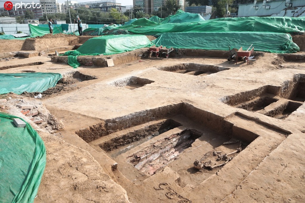 北京地铁14号线景泰站附近发现古墓