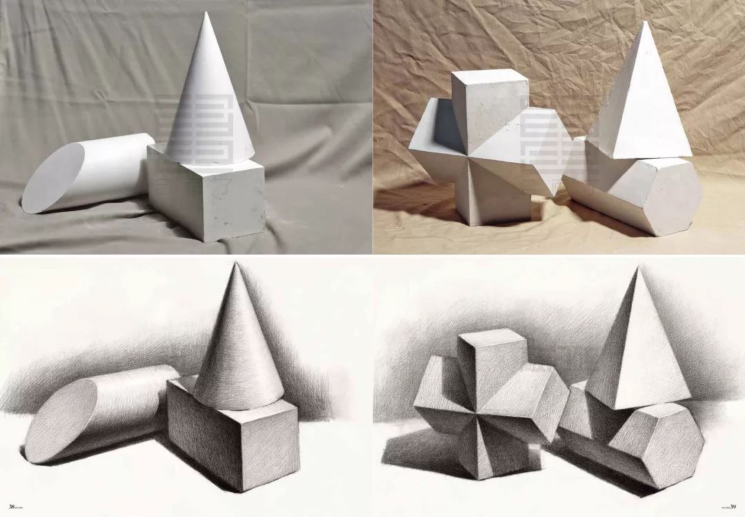 实用够画初学必备点拨几何形体基础入门照片对临套书全是经典作品让你