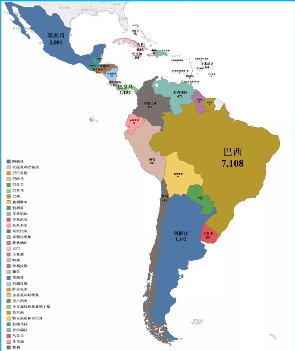 拉丁美洲独立地图图片