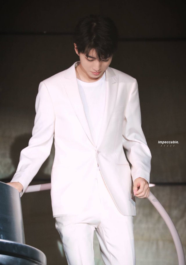 王俊凯白色系穿搭风度翩翩的高贵小王子