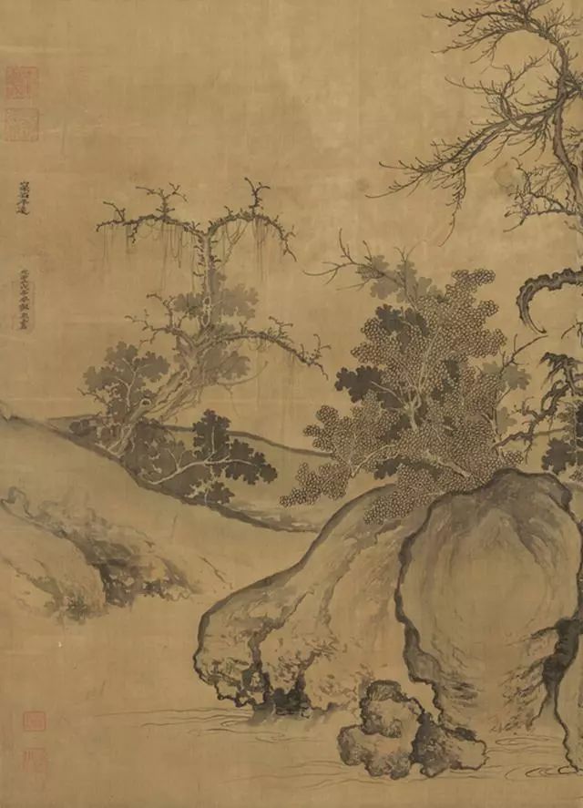 宋 郭熙《窠石平远图》_作品