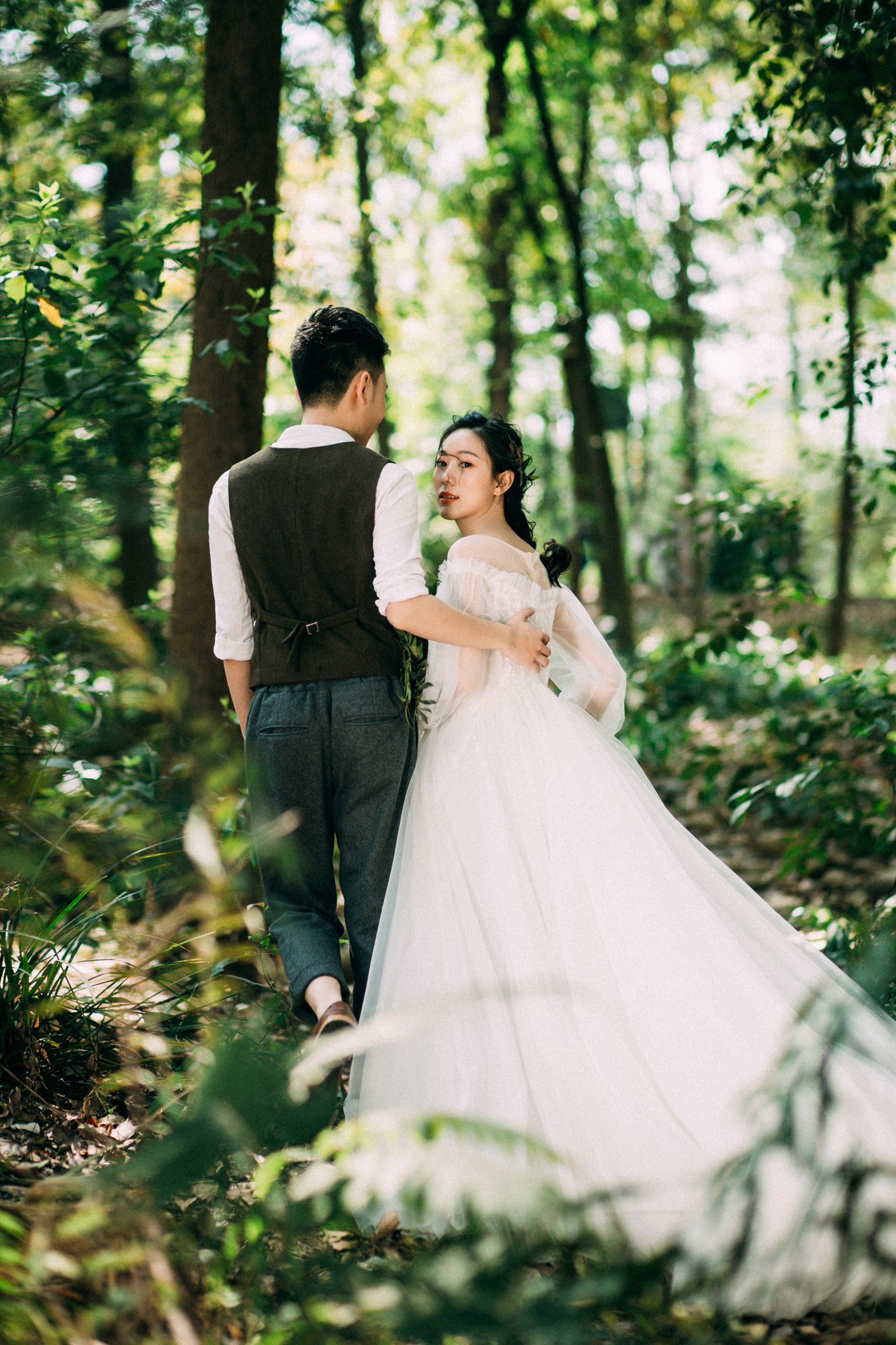 仙女必备ins风森系婚纱照成都婚纱照摄影