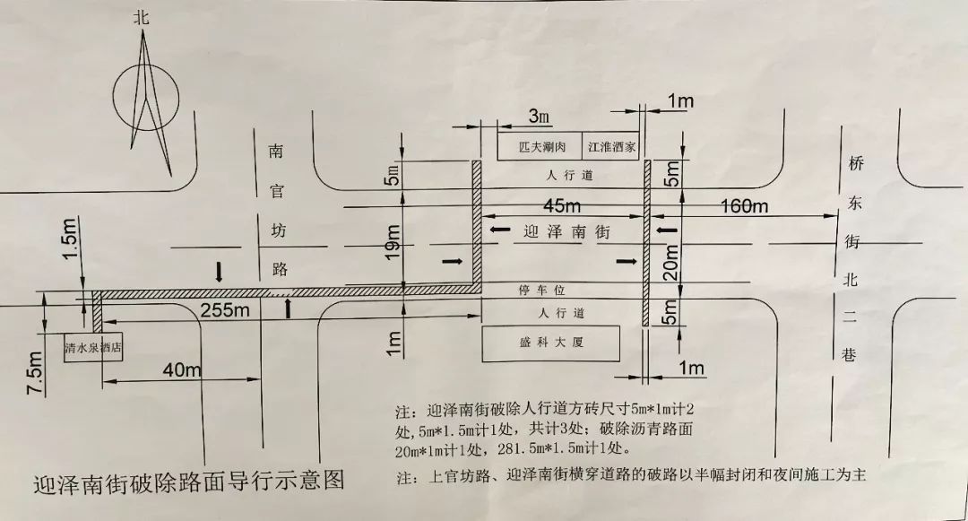 因太太路东半幅道路封闭(十四号线—太榆渠,东半幅机动车道全封闭