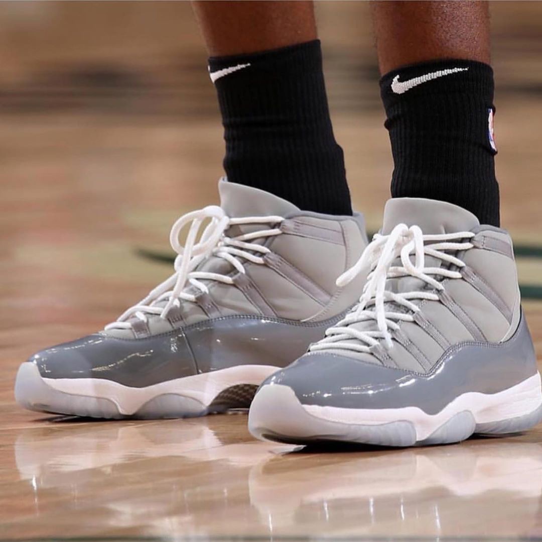 air jordan 11"cool grey"高帮版本首度亮相!
