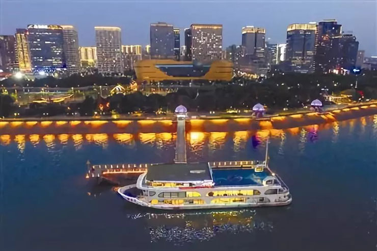 中国旅游景区大全之钱塘江夜游新丽星号游轮