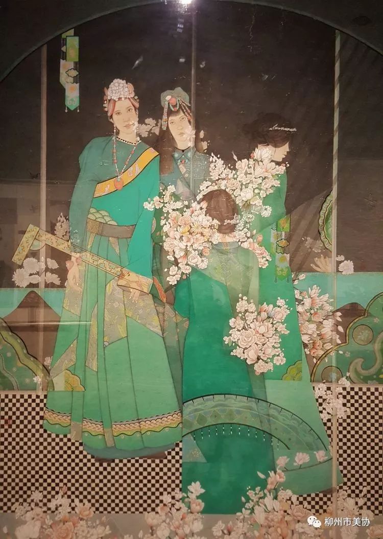 家有喜事柳州市美术家协会赴山东观摩国展从十三届全国美展看中国画