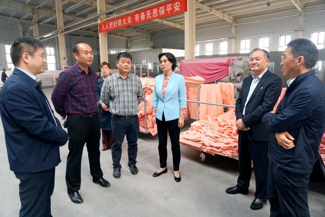 滕雯莅临连云港纺织产业园调研鹰游项目建设