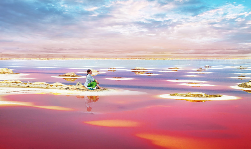 中国旅游名胜大全之中国死海运城盐湖