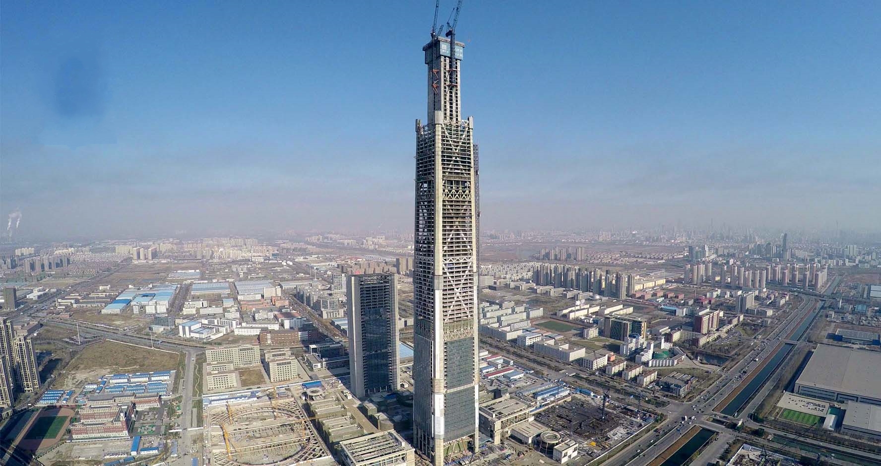 天津很受期待的一座高楼,因117层而得名,高度达596.5米