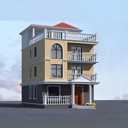 新农村两层别墅外观图片乡村自建房三层别墅施工图纸