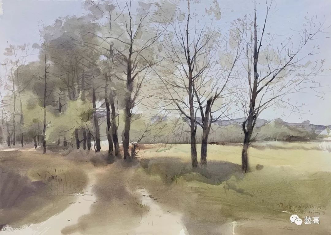 高冬老师和他的水彩画