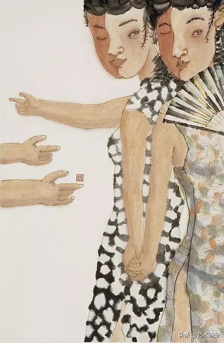 中国美术学院教授徐默人物画作品欣赏