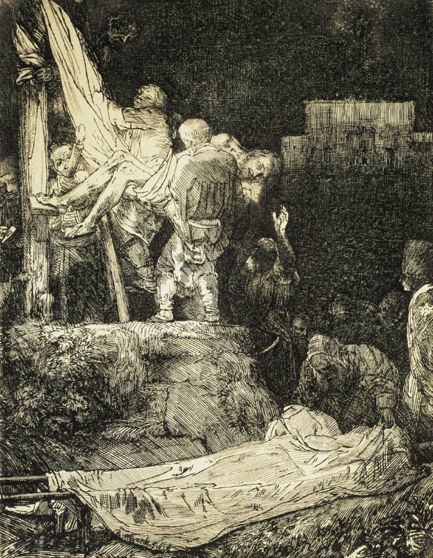 赞伦勃朗素描手稿