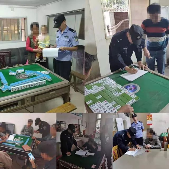 赣县某小区内一麻将馆警方当场抓获8名涉赌人员