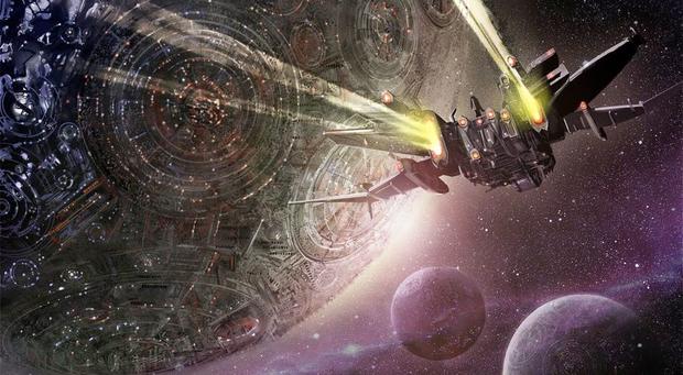 《基地》三部曲概念图随着帝国的逐渐衰微,基地被好战的强邻包围.