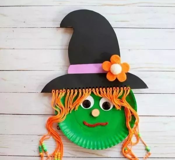 【亲子diy】万圣装饰,纸盘 毛线,还可以这么玩!_手工