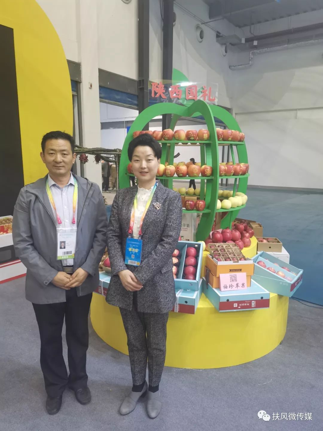 (扶风县县长鲍小凤为扶风苹果代言)(全国十佳职业农民张凌云扶风县为