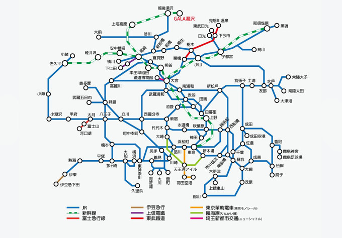 jr東京廣域周遊券可以乘坐的電車包括,特快列車,新幹線,急行列車,普通