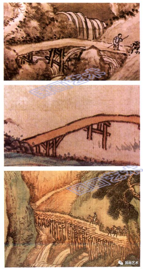 山水画点景桥梁的表现形式