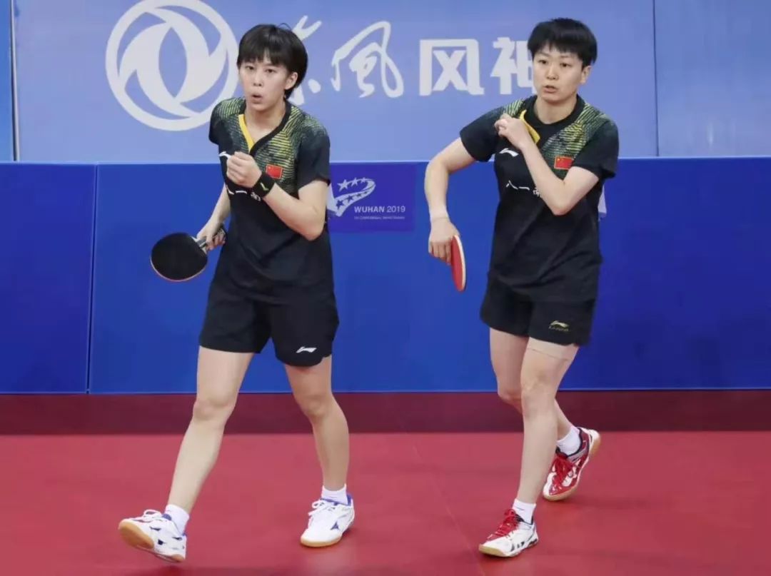 女双方面,木子/陈可作为八一队的头号女双组合,在今年的全锦赛团体赛