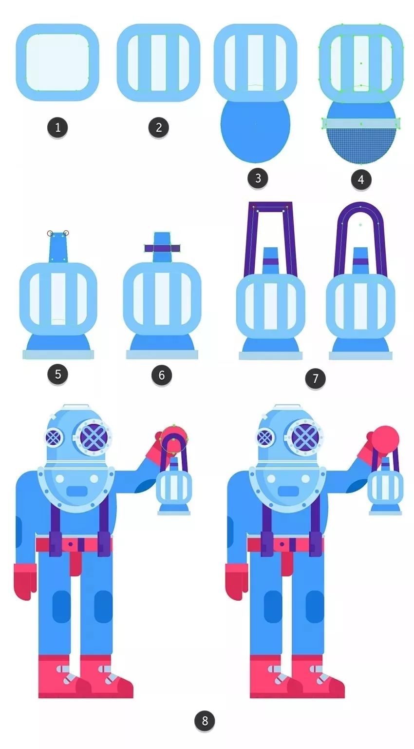 十分钟教你用ai画一个几何插画