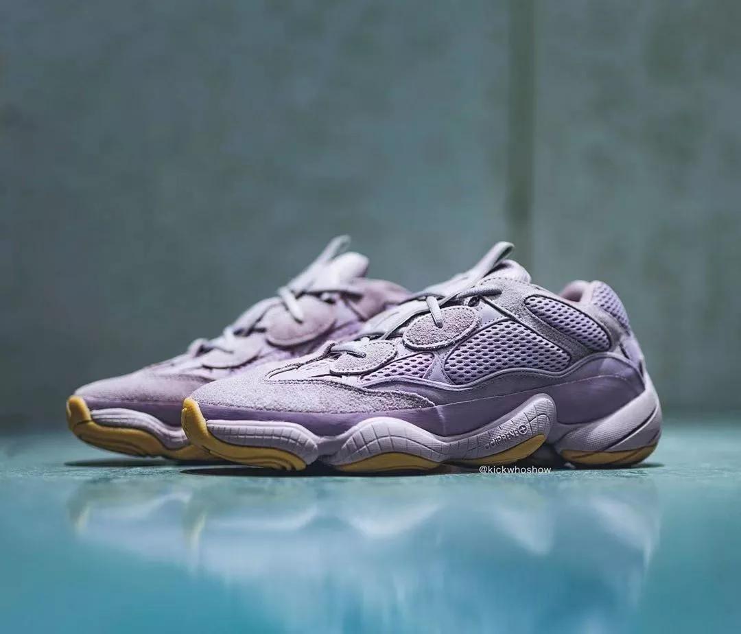 率先近赏yeezy500全新配色softvision浅紫色调
