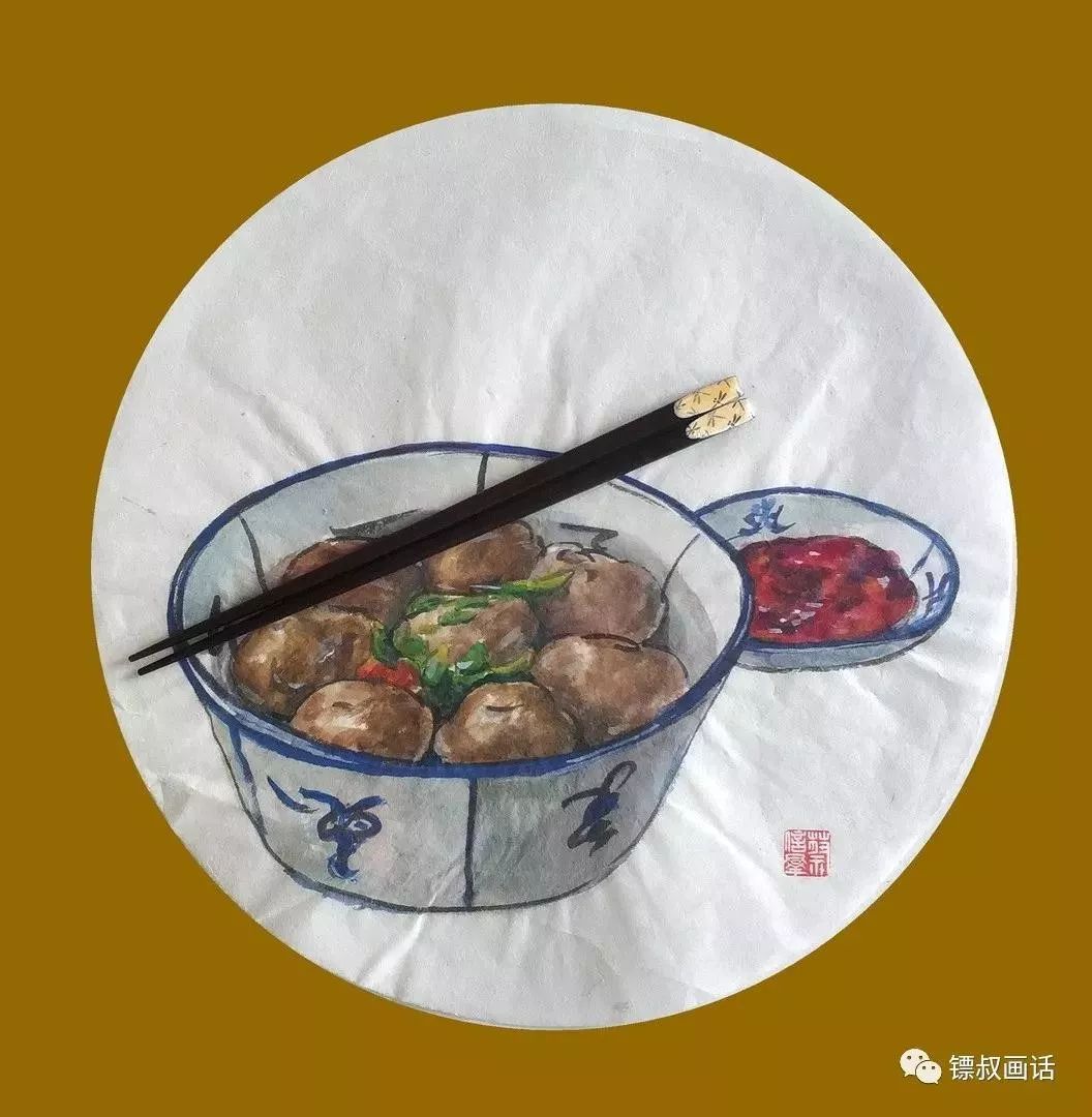 潮汕美食画成水彩画这位老叔的乡愁很出色