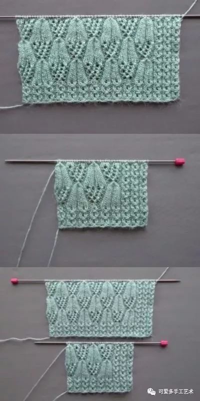 毛衣竹节花的织法图解图片