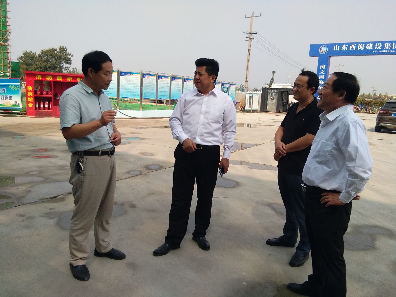 刘祥彬带队视察重点项目腾渊达集团建设情况