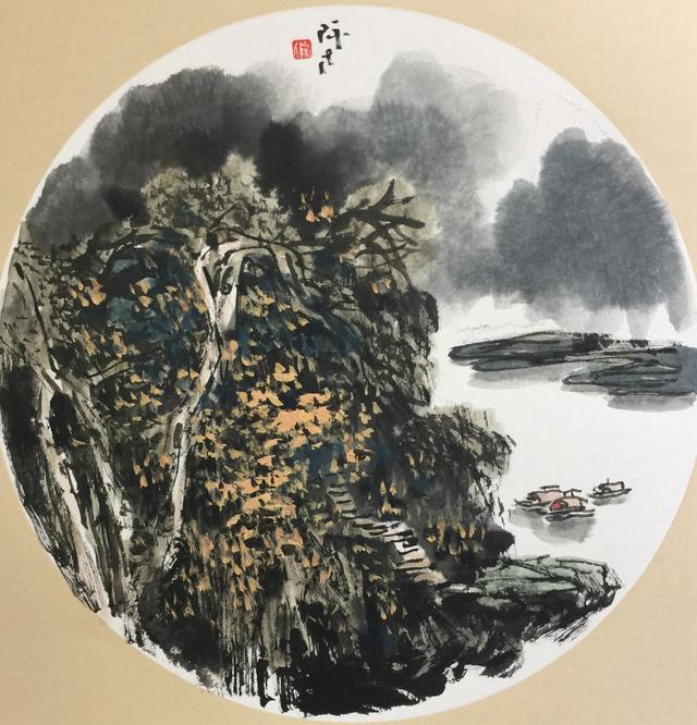 自呈一方天地张际才国画山水小品欣赏