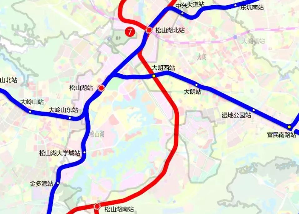 松山湖地铁线路图图片