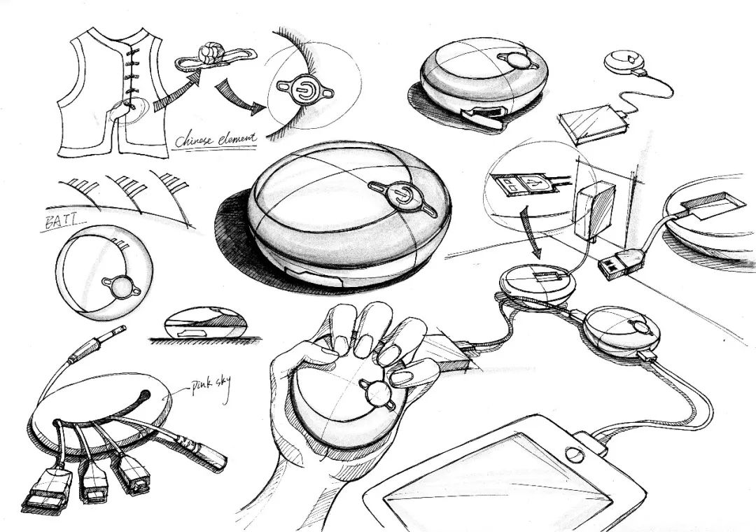 这样的产品设计手绘草图更受欢迎新易设计坊