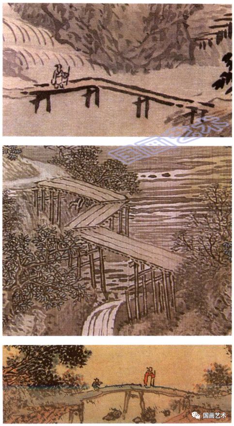 山水画点景桥梁的表现形式