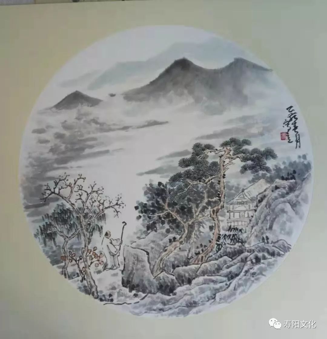 水墨壽陽李興旺寫意山水國畫小品